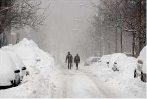 untitled Snowy Montreal streets